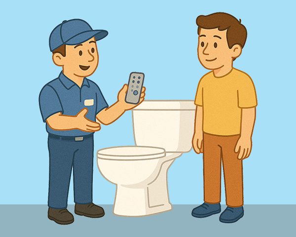 Étape de démonstration - Technicien expliquant le fonctionnement