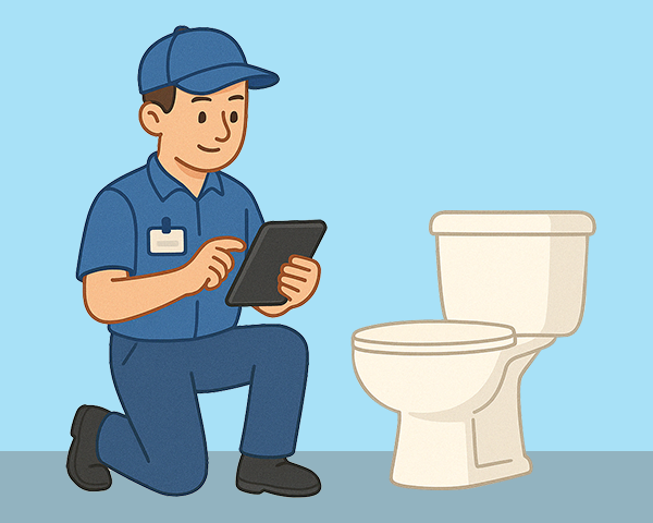 Étape de diagnostic - Technicien vérifiant la compatibilité