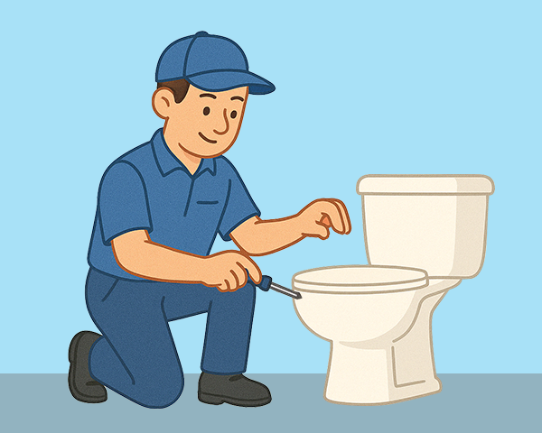 Étape d'installation - Technicien installant le système